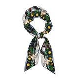 GXUNGT Pièces de rechange pour écharpe tendance pour femme imprimée machines agricoles, douce, légère et polyvalente en satin pour toutes les occasions, Noir , taille unique