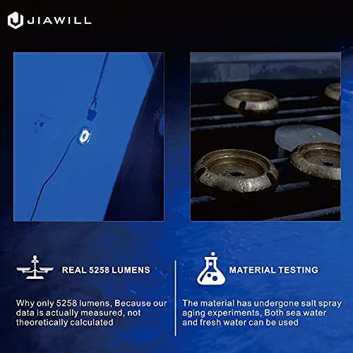 Jiawill Dual Color Underwater Boat Light Marine Broze
