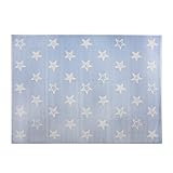 100% Soft Acrílico Aratextil Estrellas Alfombra Infantil, Acrílico, Celeste, 120x160 cm