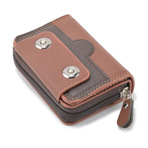 9 Slot RFID Genuine Leather Credit Debit Card Holder Wallet Money...