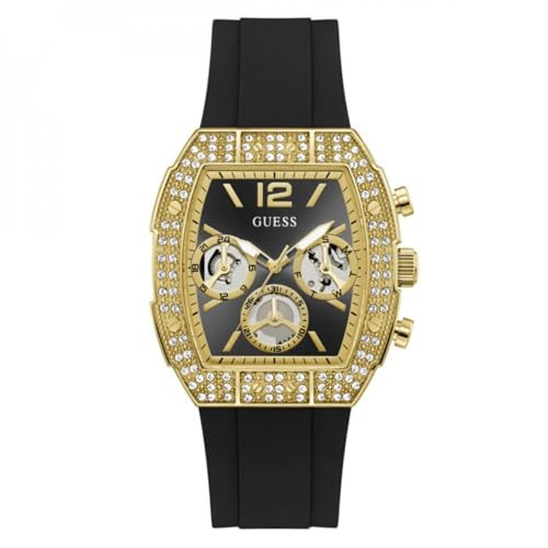 Montre Guess Phoenix dorée et noire idéale pour vos soirées chics