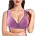 Produktbild QiFei Sport BH Starker Halt, Push Up Yoga BH, Sport Bra Yoga Top für Yoga Fitness, Damen Bügelloser Bustier Frauen vorne schließen Tank ohne Felgen Weste jeden Tag trägt Wirefree Bra #0224