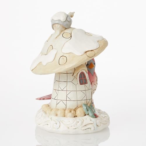 Enesco Jim Shore Mushroom House With Cardinal Figurine, Multicolor, 6.75 In H X 4.25 In W X 4.75 In D - Image 4
