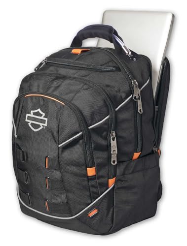 Harley-Davidson Reflective Bar & Shield Steel-Cable II Backpack, Midnight Black2