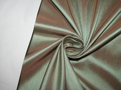 Soie Dupion bleu menthe pour robe de soirée et cérémonie 137cm