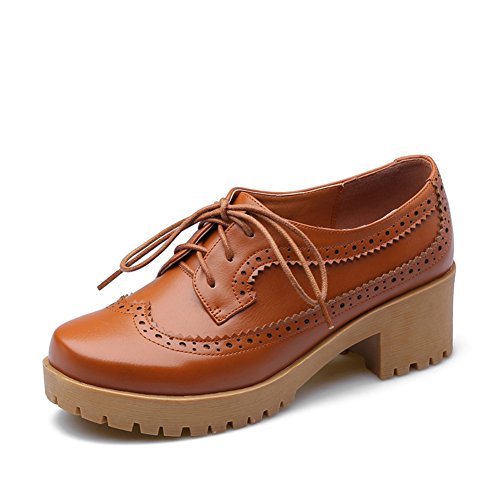 Espadrilles brut de dentelle à talons hauts et chaussures Oxford femme