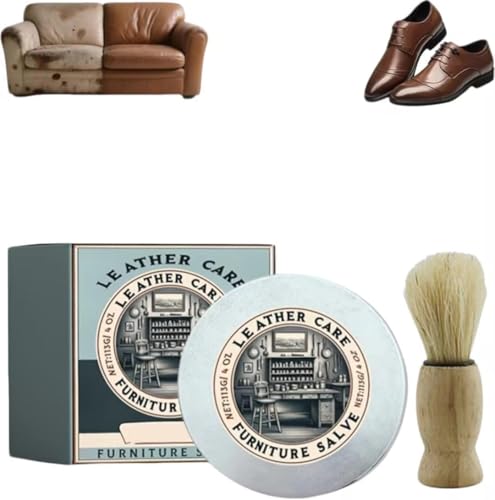 Baume D'Antan pour Le Cuir,Baume D Antan Cuir GéNéRal,Baume Recolorant Cuir RéNovateur,Renovateur Cuir pour CanapéS,Fauteuils,SièGes De Voiture,RéPare Le Cuir Fatigué & Rayé,Entretien Quotidien (1pc)