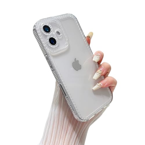 Coque de protection paillettes iPhone 16 anti-choc en silicone souple TPU