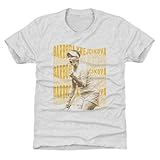 500 LEVEL Barbora Krejcikova Psychedelic Name Youth Shirt (Tri Ash, 8Y Medium)