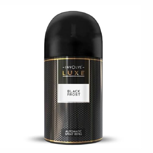 Image of Involve Luxe - Black Frost Automatic Room Fresheners Refill Pack | 2200 Sprays Guaranteed | Lasts up to 60 days (225ml) | Automatic Home Fresheners | Long Lasting Fragrance
