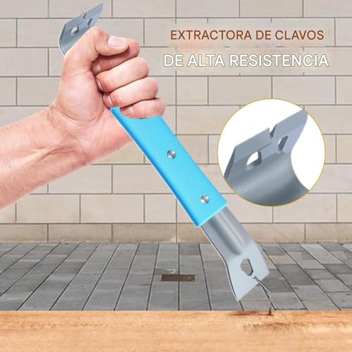 Levier plat de démolition résistant pour démonter la menuiserie - 3