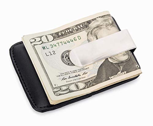 Executive Gift Shoppe | Personalized Faux Leather Money Clip & Wallet with Custom Engraving3