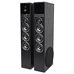 Rockville TM150B Powered Home Theater Tower Speaker System, Black, 1000W, 10" Subwoofers, Bluetooth, USB/SD Playback, FM Radio, Remote Control, Karaoke Ready, Perfect for Home Entertainment - Image 2