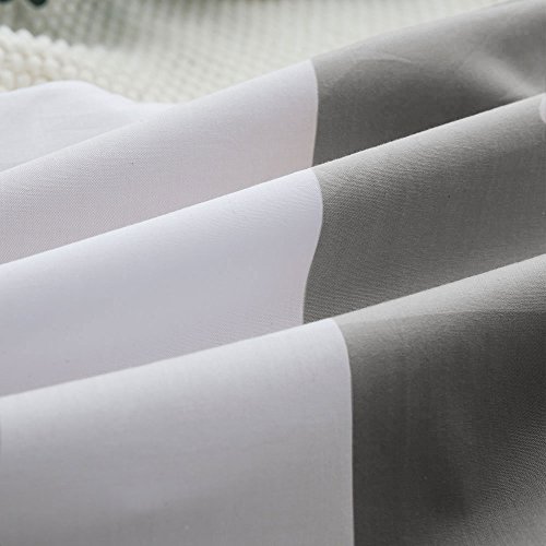 Merryfeel Cotton Duvet Cover Set,100% Cotton Yarn Dyed Buffalo Check Duvet Cover Set, Gingham Plaid Bedding Set - Full/Queen Grey #TOP7