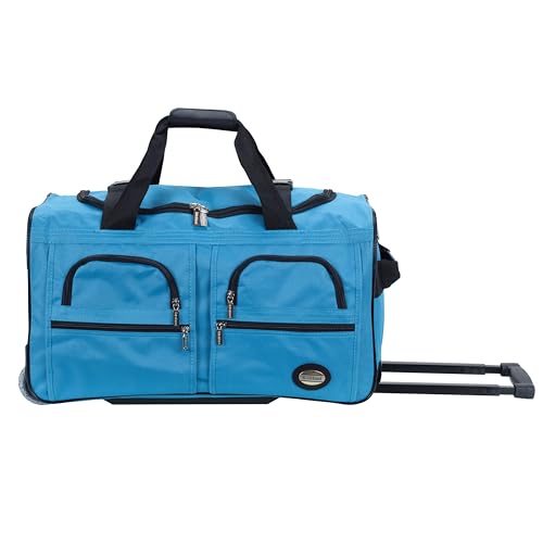 Rockland Melbourne Hardside - Maleta con Ruedas giratorias expandibles, Turquoise, Talla única, Bolsa de Lona con Ruedas
