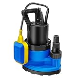 350W Submersible Water Pump for Clean and Dirty Water, Max Flow 5000L/H Compact Portable Utility Submersible Pump, for Garden Pond Swimming Pool Hot Tub with Float Switch, Blue - Image 1