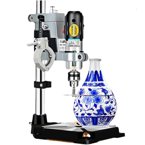 oiakus Electric Glass Bottle Cutter, Multifunctional Wine Bottle Cutter, Drilling, Sanding, Polishing,Stroke Scale 0-60mm, Suitable for Creative DIY, Cutting Ceramic Bottles, Glass Bottles