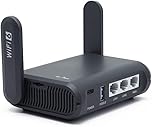 GL.iNet GL-AXT1800 (Slate AX) Portable WiFi Router for Travel, Wireless Access Point, Pocket Wifi 6 Abroad, Secure Vpn Router, Mobile Wireless Routers for Modem, Mini Routers for Hotel, Plane, RV