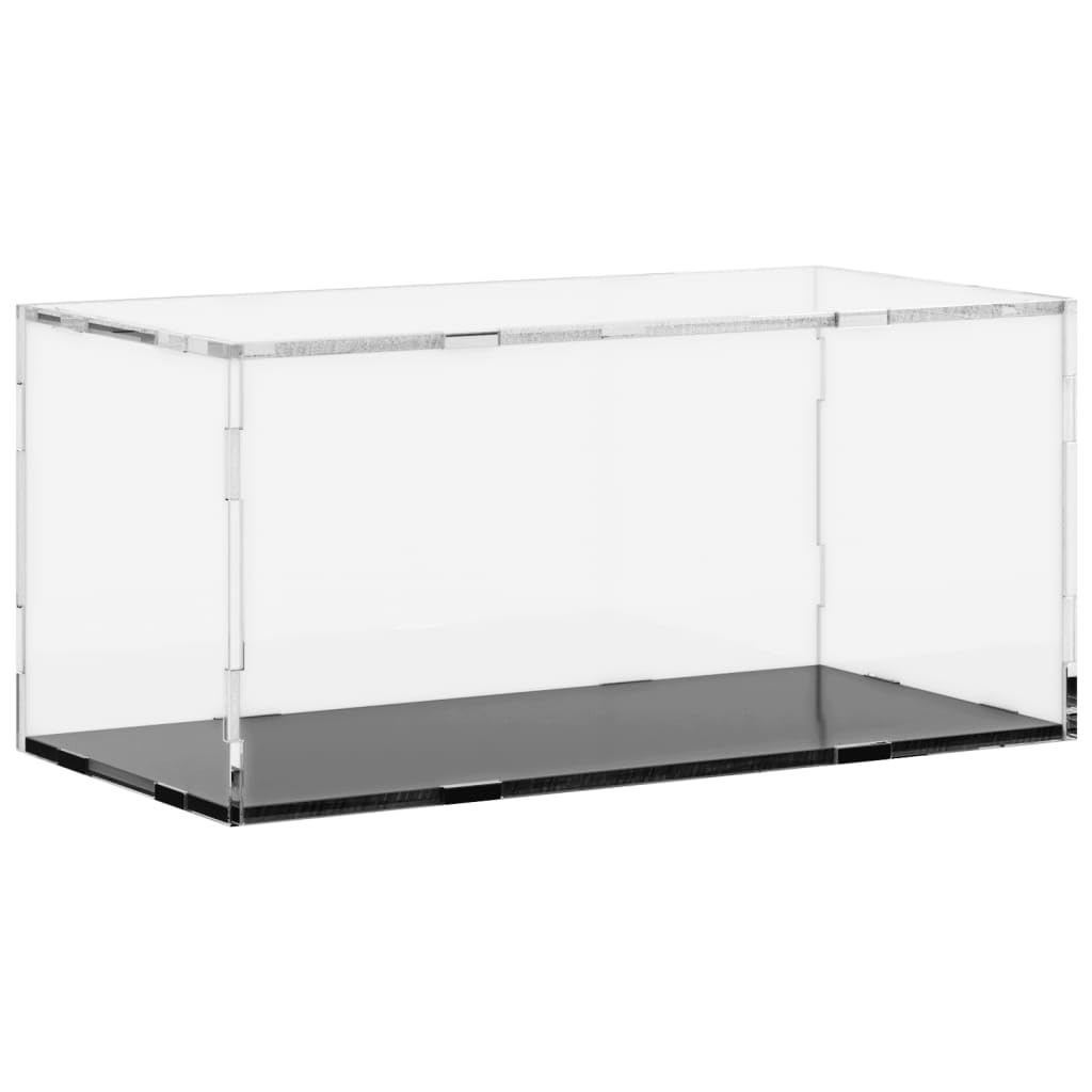 vidaXL Transparent Acrylic Display Box - Lightweight and Durable - Easy to Assemble - Dustproof Design - Ideal for Displaying Collectibles, Toys, and Models