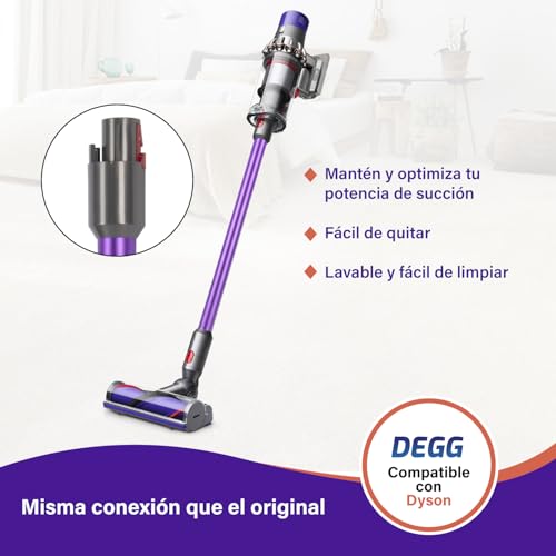 Miniatura 5 de Degg Tube Télescopique, Compatible Avec Aspiradora Dyson V7, V8, V10, V11 Y V15, Tubo Telescópico 32mm, Tubo De Extensión, Tubo De Aspiradora, Accesorios Para Aspiradora - Color: Morado