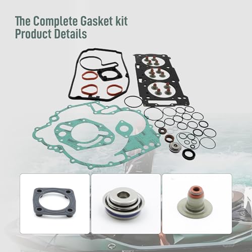 Image of ASTROSYNC Complete Engine Rebuild Gasket Kit Fit for Sea Doo 4-Tec GTI GTX RXP X RXT X Wake 130 155 185 215 255 260, The Complete Gasket kit Replace 420296565 420888862 420890082