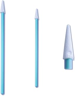 100pcs 2.95" Pointed Tipped Cleanroom Microfiber Swabs for Hard Disk， Optic Lens/PCB/BGA/Electronics/Semiconductor Instrument CK-MS750 (100)