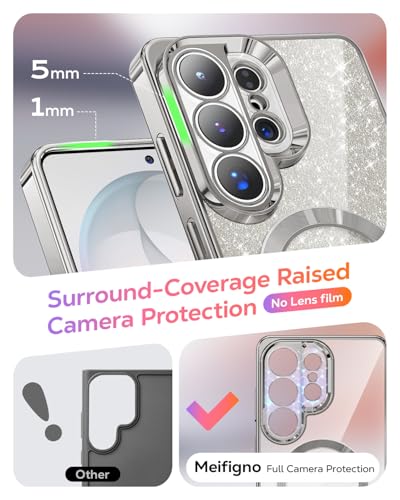 Étui Samsung Galaxy 6.9" MagSafe gris argenté Meifigno avec sangle - 4