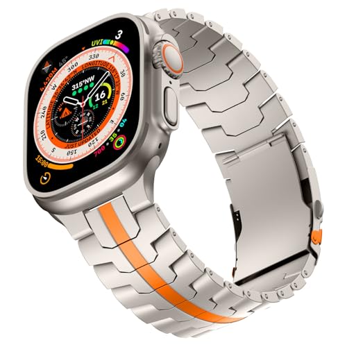 Bracelet titane pour Apple Watch Ultra 2 en métal aérospatial haut de gamme