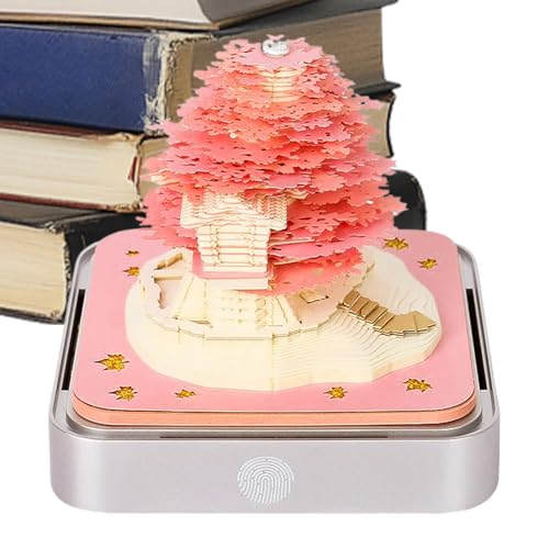 Zyntora 3D Desk Calendar 2026,Flower Tear Away Notepad Calendar 2026 - Memo Pad Arts & Crafts Desktop Accessories for Birthday Christmas Kids Adults Home Office School Family Planning