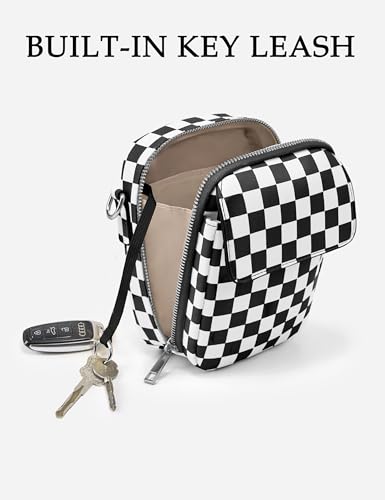 Image of Yarnic Small Crossbody Bag, Vegan Leather Cell Phone Purse for Women, Vintage Wallet Bag with Card Slots