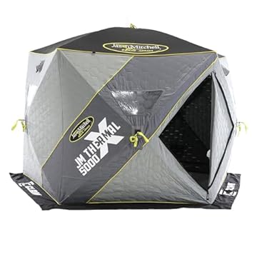 clam ice fishing hut