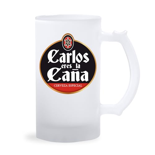Jarra de Cerveza Personalizada – Regalo Original para Hombre y Mujer – Ideal para el Día del Padre y Ocasiones Especiales – Cristal Mate – 500 ml