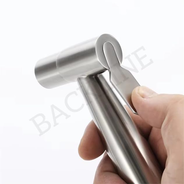 Image of Backline Jet Spray for Toilet Stainless Steel 304 Heavy Grade | Health Faucet Without Hose Pipe and Wall Hook | Bathroom Bidet Spray Jet Spray for Toilets, 1pc Gun Only (Brushed Finish)