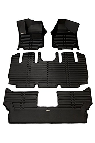 TuxMat Custom Car Floor Mats for Chrysler Pacifica 8-Seater 2017-2020 Models - Laser Measured