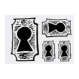 Azeeda 4 x 'Key Hole' Temporary Tattoos - Water Resistant, Skin-Safe, Non-Toxic Transfers, Mixed Sizes (TO00046621)