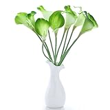 kunstblumen lilien günstig Wrink-beständig, wasserfest und abwaschbar-Design, für dauerhaft zu nutzen.