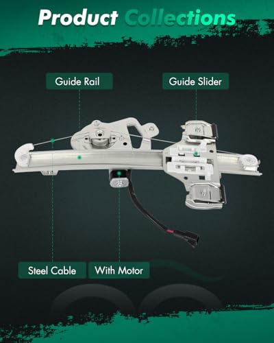 Image of SCITOO Power Window Regulator and Motor fit for 2006 2007 2008 2009 2010 for Hummer H3 Rear Left Side 741-202