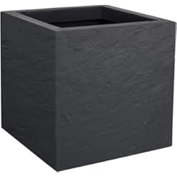 Piedra Para Interiores Precios EDA Volcania Up - Maceta, color gris antracita, 29.5 cm