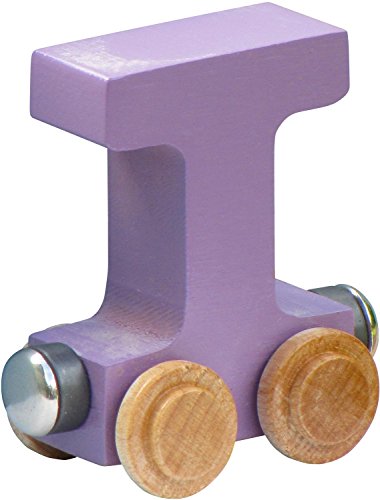 Maple Landmark NameTrain Pastel Letter Car K - Made in USA (Lavender)