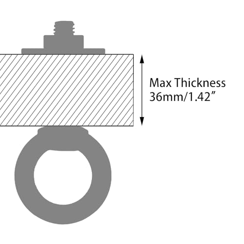 Image of M10 Stainless Steel Eye Bolts with Nuts 4 Pack, M10 x 50mm (3 /8 inch x 2 inch) Long Shoulder Lifting Eye Bolt for Swing Board, Heavy Duty Threaded Ring Screw Eyebolts for Tie Down Straps Outdoor