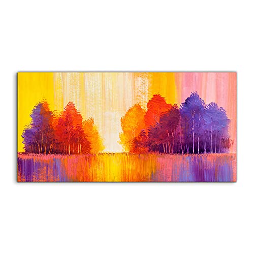 Tableau en verre trempé 120x60 cm Coloray pour sublimer votre décoration de salon moderne