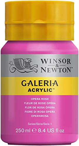 Winsor & Newton Series 1 250ml Bottle Galeria Acrylic Colour with Nozzle Cap - Opera Rose