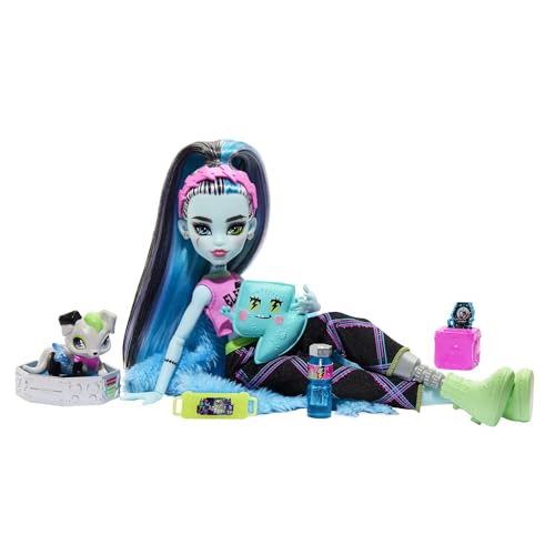 Muñeca Monster High Creepover Party Frankie Stein con Perro miniatura 6