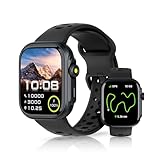 Bettdow Smartwatch GPS FB041, Relogio Smartwatch Feminino e Masculino,Tela HD de 1,85', Alexa, 100 Esportes,3ATM à rova d'água, Chamada Bluetooth, Compatível com Android iOS(Preto)