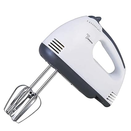 M-SIS Electric Hand Blender, Egg Beater, Cake maker, Beater Cream Mix, Food Blender, Hand mixer, Beater for Kitchen with 7 gear and 4 pieces stainles blades. (Scarlett Beater)