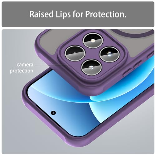 Image of Compatible with Xiaomi 17 Case Cover,Compatible with MagSafe,Anti-Fall,Compatible with Xiaomi 17 5G 25113PN0EC Cell Protective Phone Case Purple