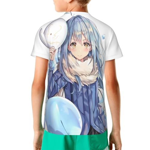 Girl/Boy T Shirts Novelty Short Sleeve Tshirt for That Time I Got Reincarnated as a Slimer Top2
