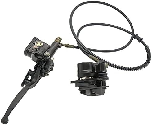 Rear Hand Hydraulic Disc Brake Left Hydraulic Brake Master Caliper Assembly Compatible for Chinese Taotao Roketa Sunl 50cc 90cc 110ccc 125cc Go-Kart Dune Buggy Quad ATV Dirt Mini Bike Kinroad 1