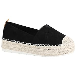 stiefelparadies Damen Espadrilles Metallic Slipper Bast Profilsohle Flats Schuhe 155745 Schwarz Prints 39 Flandell stiefelparadies Damen Espadrilles Metallic Slipper Bast Profilsohle Flats Schuhe 155745 Schwarz Prints 39 Flandell
