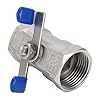1 Inch Stainless Steel Ball Valve | Full Port Wing Handle for Water/Oil/Steam | Female Thread NPT Valve for Garden Pumps & Faucets #5